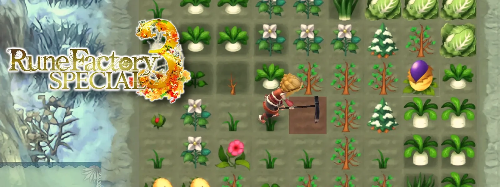 Micah plantando - Rune Factory 3 Special