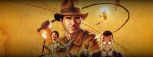 Imagem de capa do artigo. Indiana Jones em seu novo jogo. The Great Circle