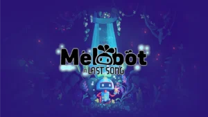 Meloboto - a Last Song. Arte do jogo com logotipo