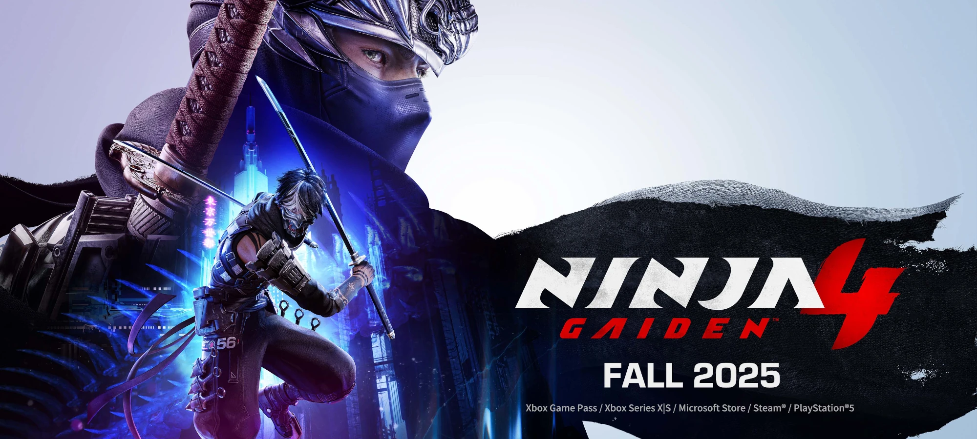 Capa do artigo. Anúncio de ninja gaiden 4 para o outono de 2025 nos EUA.