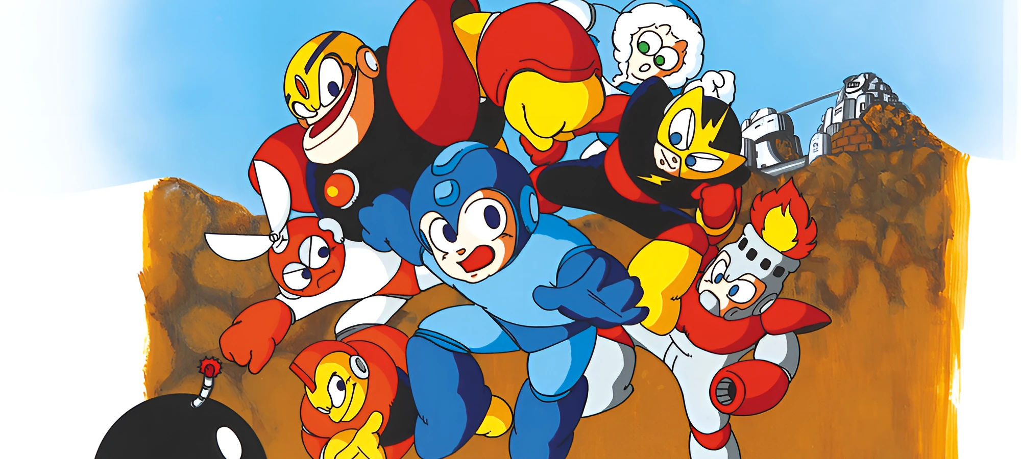 Arte de capa do game Mega Man