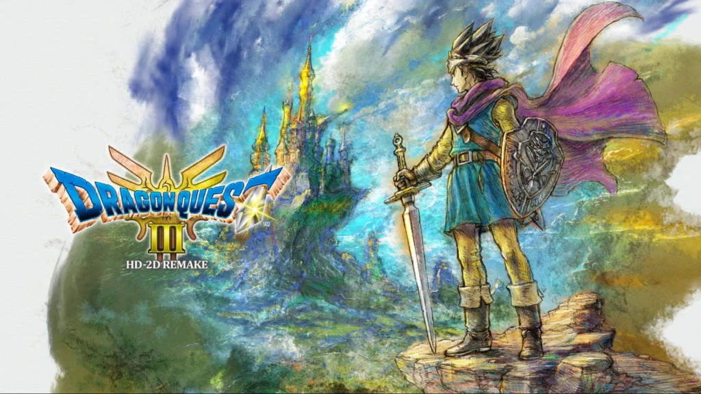 Arte do jogo Dragon Quest III HD-2D Remake