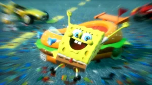 Bob esponja calça quadrada está em Sonic Racing CrossWorlds